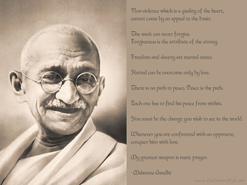 gandhi quotes on peace. calligraphy ghandi quotes